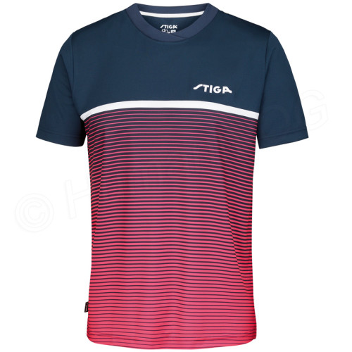 Shirt Lines, blau/pink M