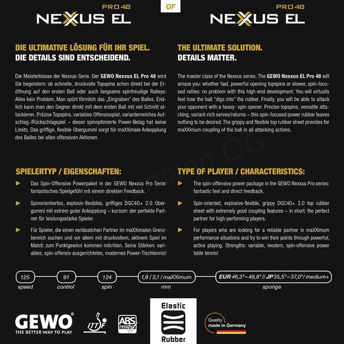 Nexxus EL Pro 48 rot 1.9 mm
