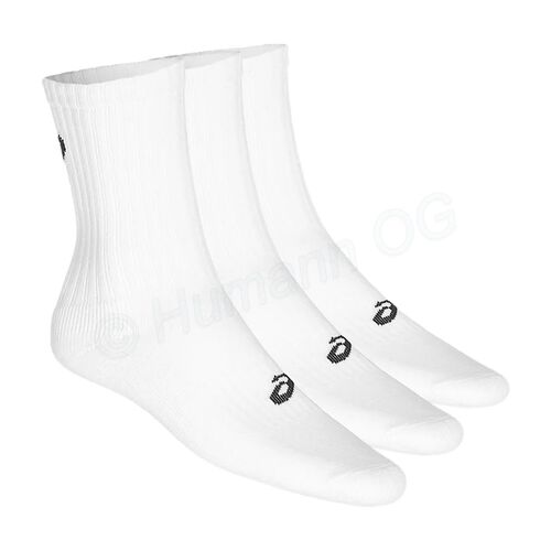 3PPK Crew Socks, white 35-38