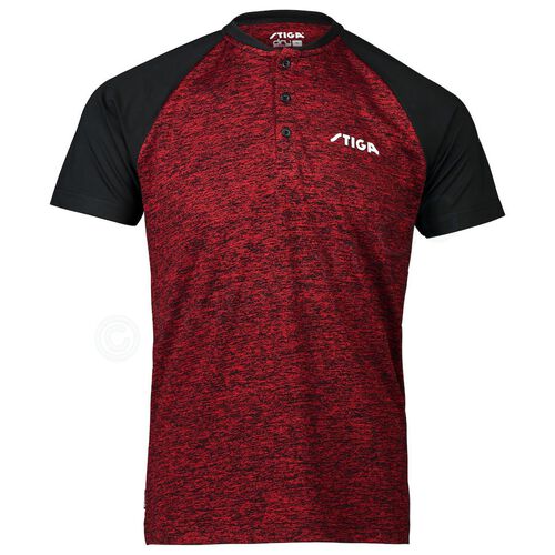Team T-Shirt, rot/schwarz