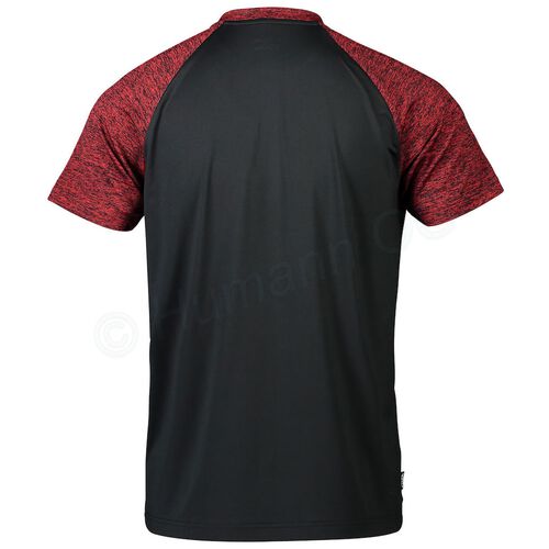 Team T-Shirt, schwarz/rot 2XS