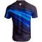 V-Shirt 222, schwarz / blau 4XL