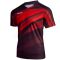 V-Shirt 222, schwarz / rot