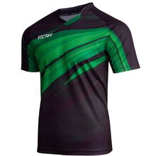 V-Shirt 222, black / green